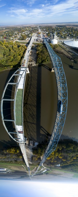 Meredosia Bridges, Panoramic View